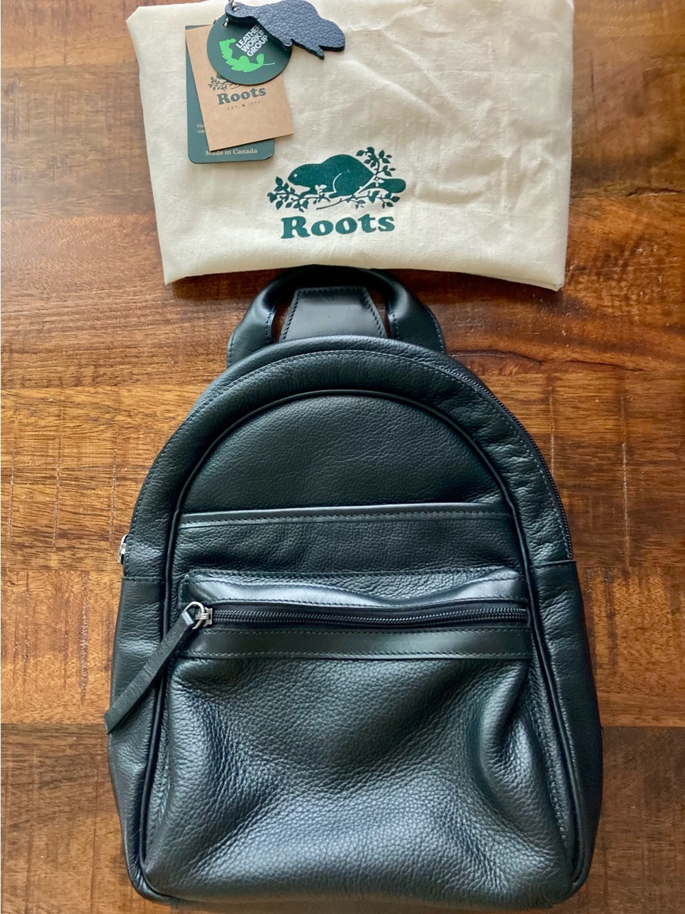 Roots Leather Sling Bag